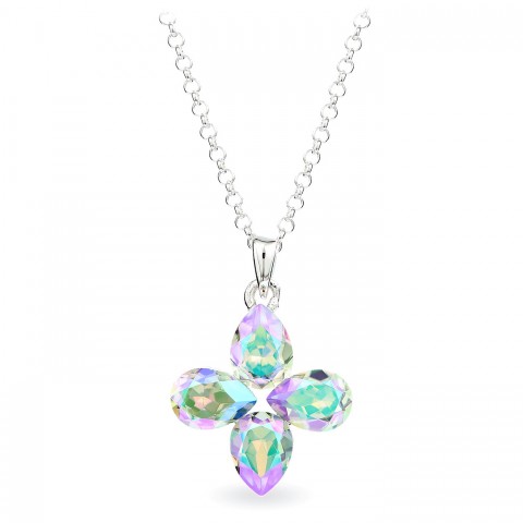 Сребърно Колие с Кристали Сваровски/Swarovski Bb0800